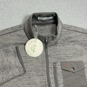 Criquet 1/2 Zip Fleece Pullover Sweater Mens 2XL XXL Frost Gray Heavyweight